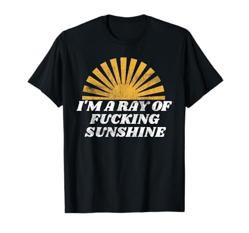 Lustiges Retro-Geschenk mit Aufschrift "I'm A Ray Of Fucking Sunshine", für Herren und Damen T-Shirt von Blonde Tees Awesome Vintage Retro 70's Apparel