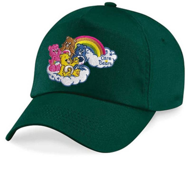 Blondie & Brownie Baseball Cap Kinder Glücksbärchis Care Bears Patch Stick Hab Dich Lieb one Size von Blondie & Brownie