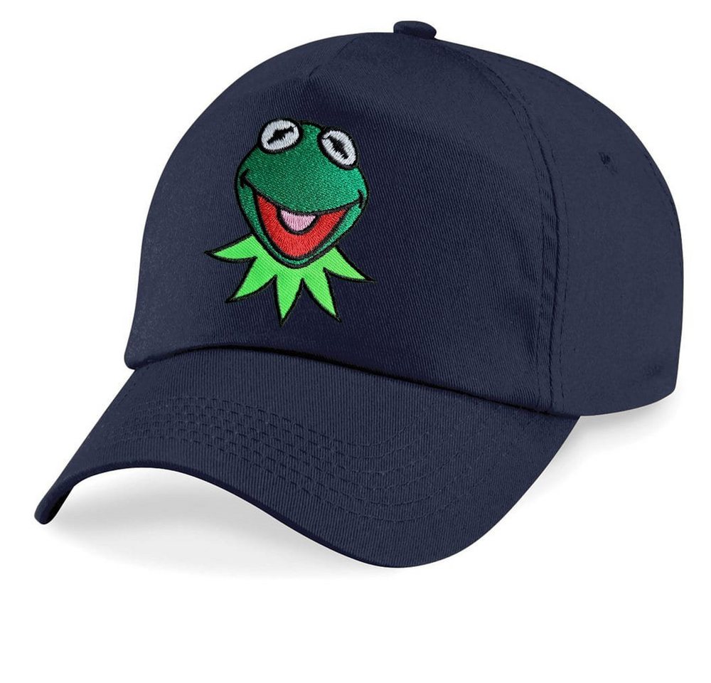 Blondie & Brownie Baseball Cap Kinder Kermit Frosch Muppet Frog Stick Patch Comic Tv One Size von Blondie & Brownie