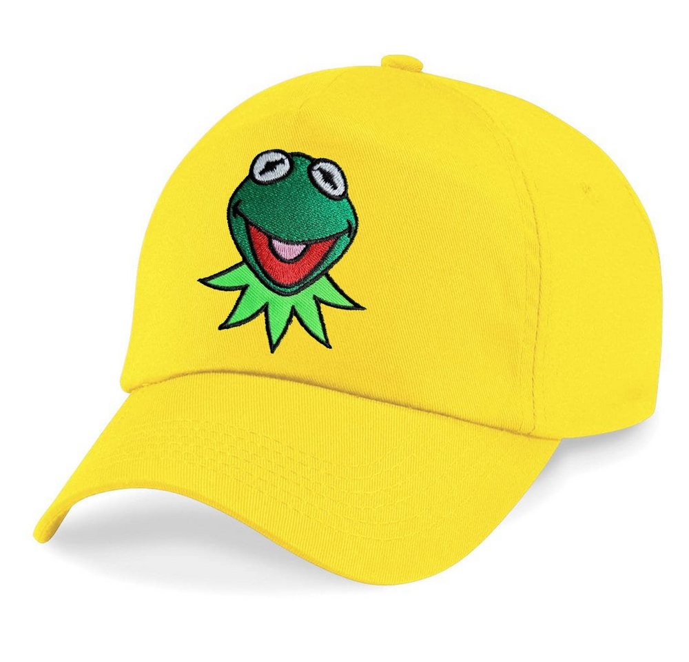 Blondie & Brownie Baseball Cap Kinder Kermit Frosch Muppet Frog Stick Patch Comic Tv One Size von Blondie & Brownie