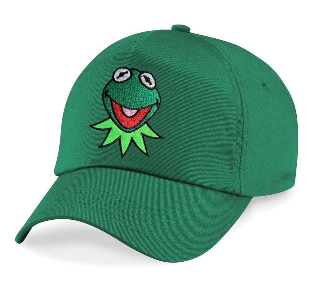 Blondie & Brownie Baseball Cap Kinder Kermit Frosch Muppet Frog Stick Patch Comic Tv One Size von Blondie & Brownie