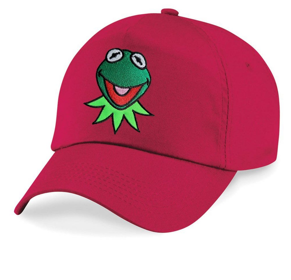 Blondie & Brownie Baseball Cap Kinder Kermit Frosch Muppet Frog Stick Patch Comic Tv One Size von Blondie & Brownie