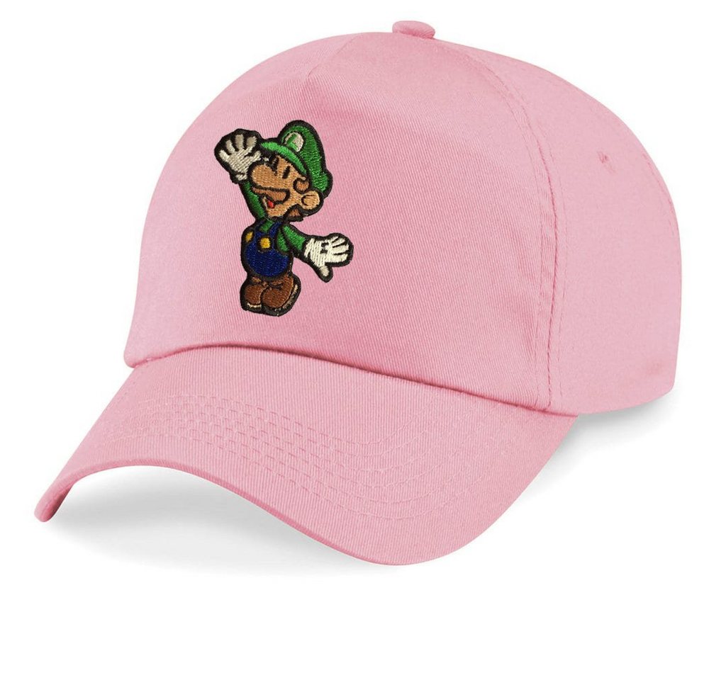 Blondie & Brownie Baseball Cap Kinder Luigi Stick Patch Klempner Super Retro Konsole One Size von Blondie & Brownie