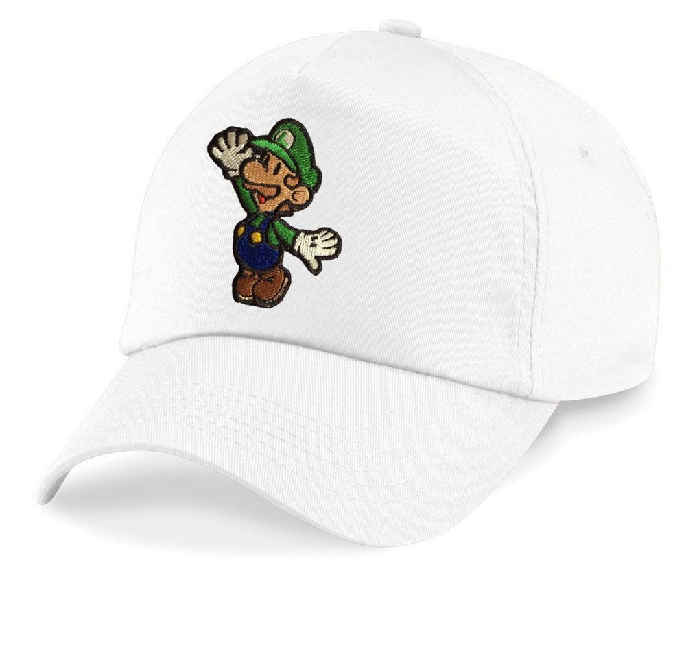 Blondie & Brownie Baseball Cap Kinder Luigi Stick Patch Klempner Super Retro Konsole One Size von Blondie & Brownie