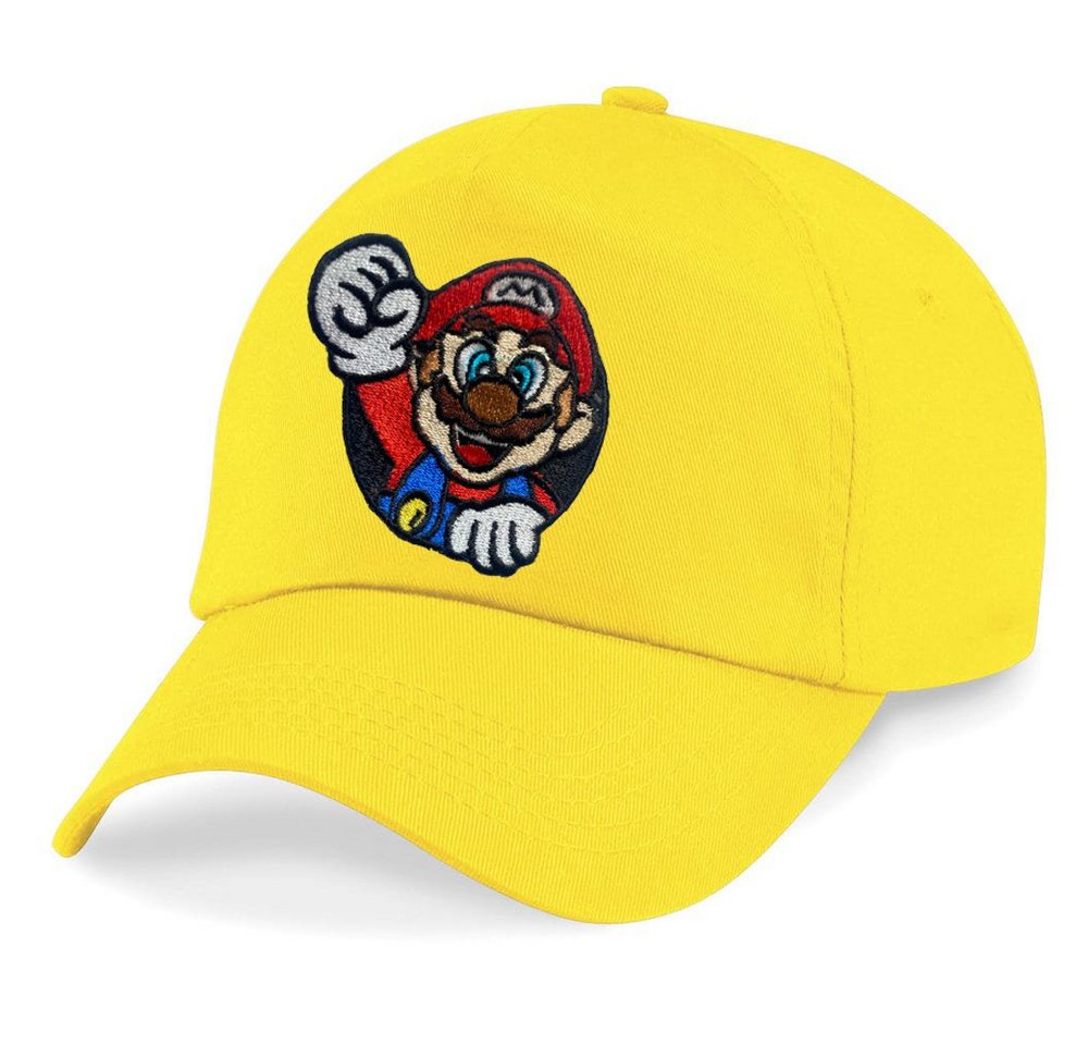 Blondie & Brownie Baseball Cap Kinder Mario Faust Stick Patch Luigi Peach Super Retro Konsole One Size von Blondie & Brownie