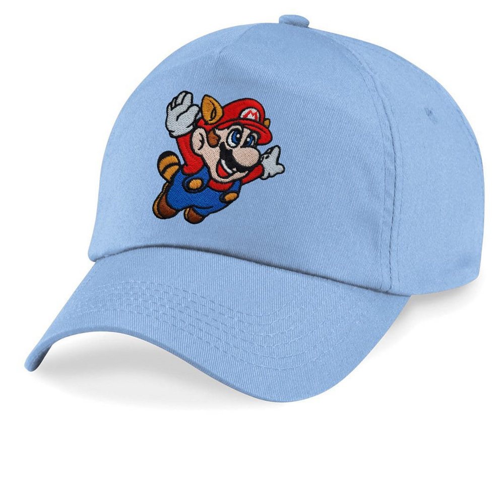 Blondie & Brownie Baseball Cap Kinder Mario Fligh Stick Patch Luigi Peach Super Retro Konsole von Blondie & Brownie