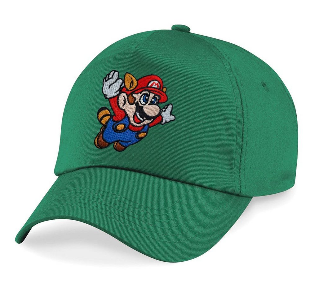 Blondie & Brownie Baseball Cap Kinder Mario Fligh Stick Patch Luigi Peach Super Retro Konsole von Blondie & Brownie