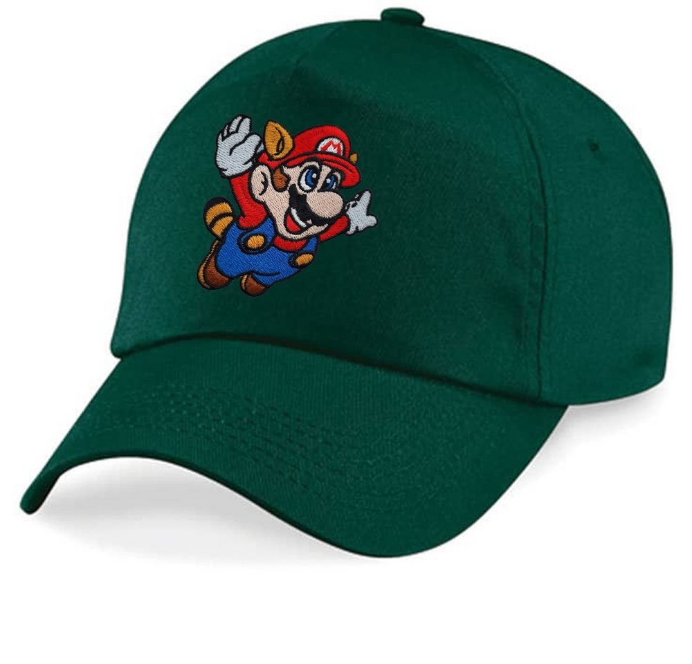 Blondie & Brownie Baseball Cap Kinder Mario Fligh Stick Patch Luigi Peach Super Retro Konsole von Blondie & Brownie