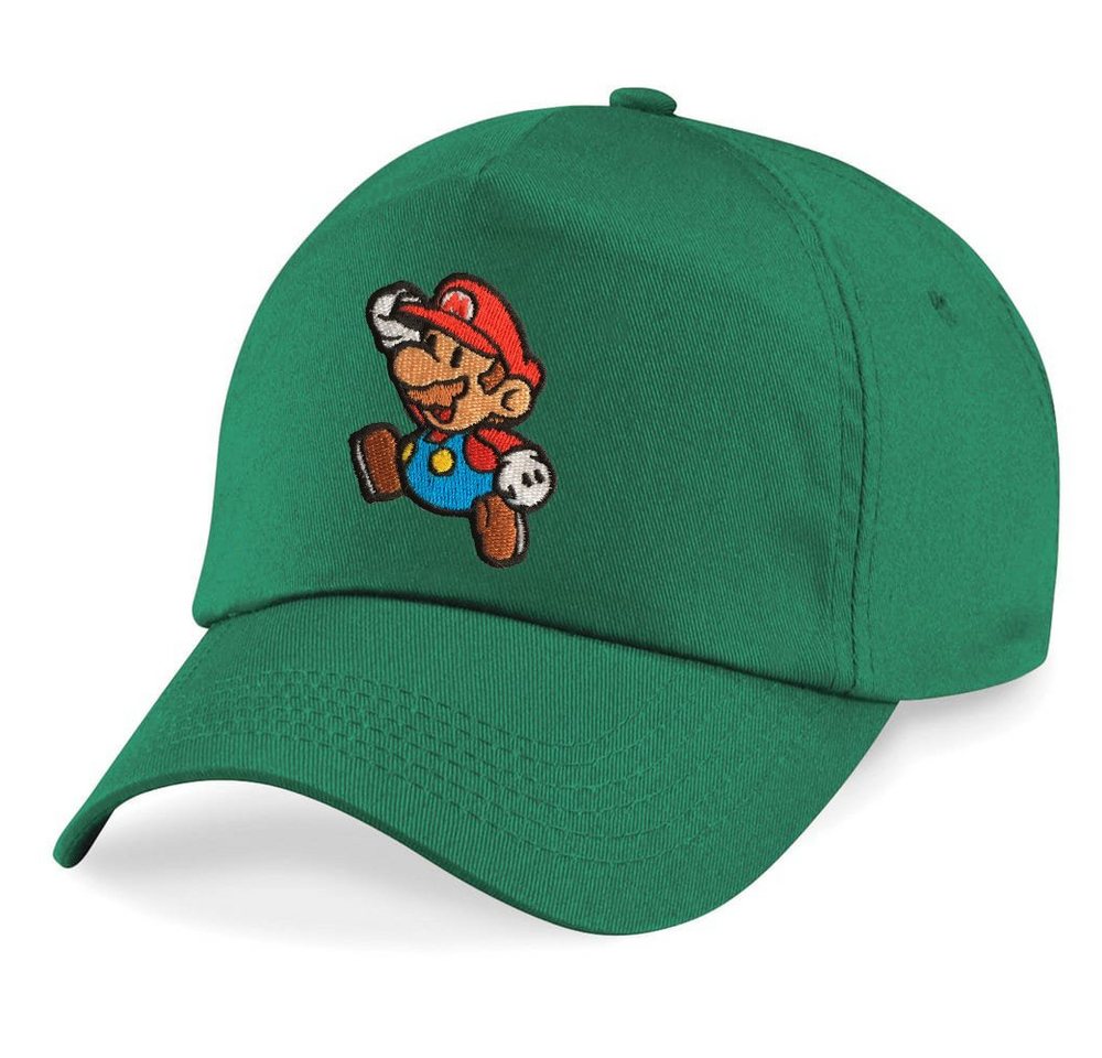 Blondie & Brownie Baseball Cap Kinder Mario Stick Patch Luigi Klempner Peach Super Retro Konsole One Size von Blondie & Brownie