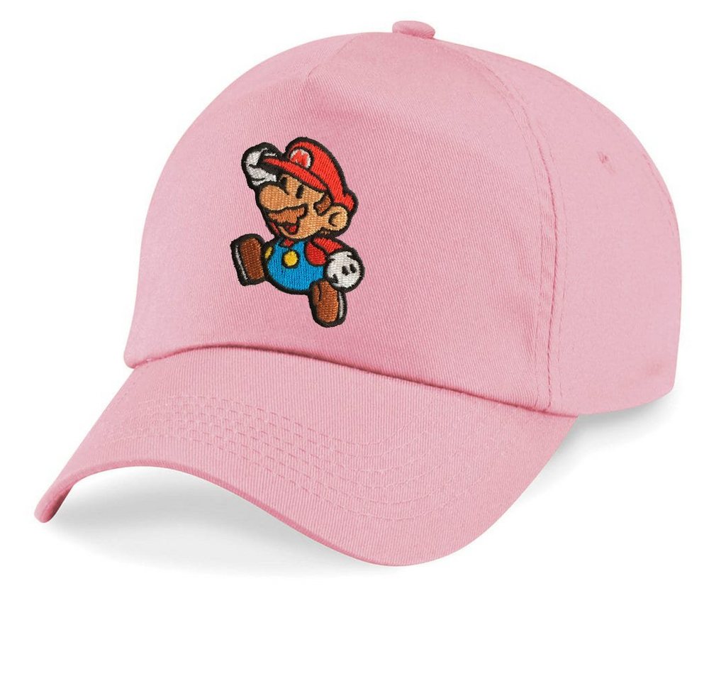 Blondie & Brownie Baseball Cap Kinder Mario Stick Patch Luigi Klempner Peach Super Retro Konsole One Size von Blondie & Brownie