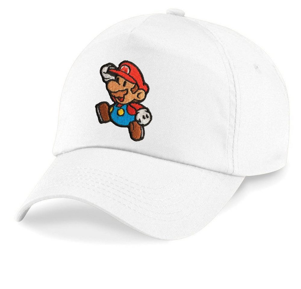 Blondie & Brownie Baseball Cap Kinder Mario Stick Patch Luigi Klempner Peach Super Retro Konsole One Size von Blondie & Brownie