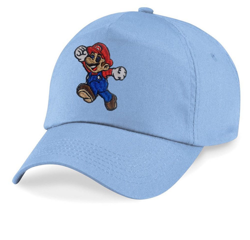 Blondie & Brownie Baseball Cap Kinder Mario Stick Patch Luigi Klempner Super Retro One Size von Blondie & Brownie