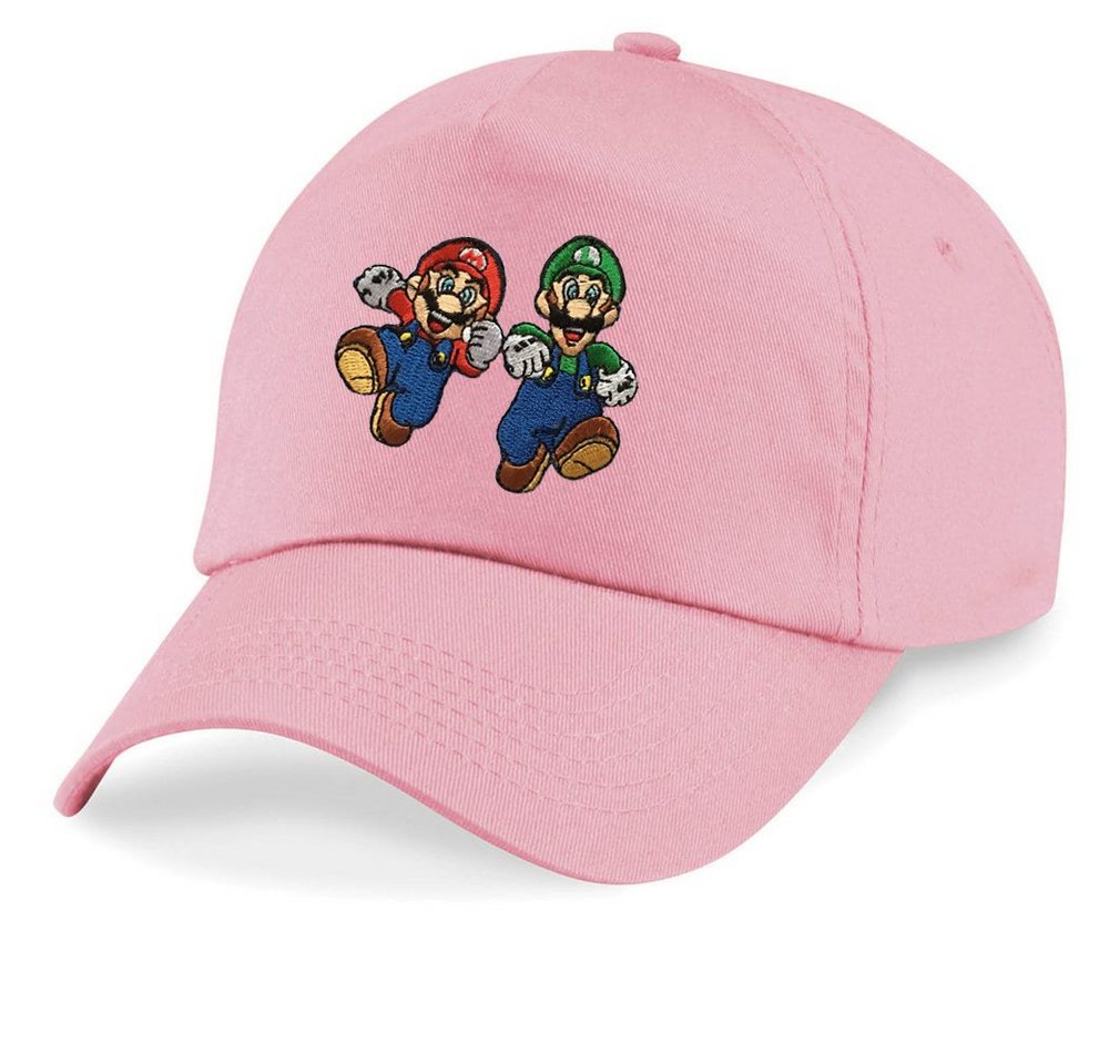 Blondie & Brownie Baseball Cap Kinder Mario und Luigi Stick Patch Super Retro Konsole One Size von Blondie & Brownie