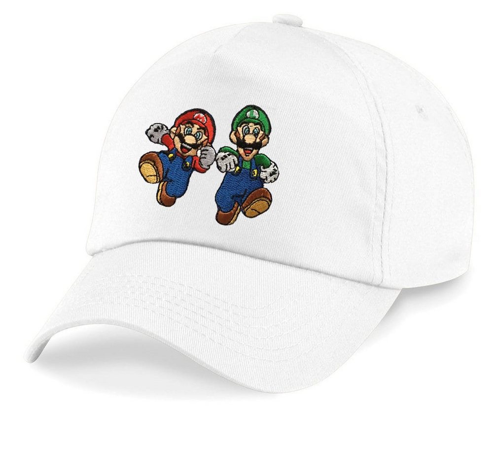 Blondie & Brownie Baseball Cap Kinder Mario und Luigi Stick Patch Super Retro Konsole One Size von Blondie & Brownie