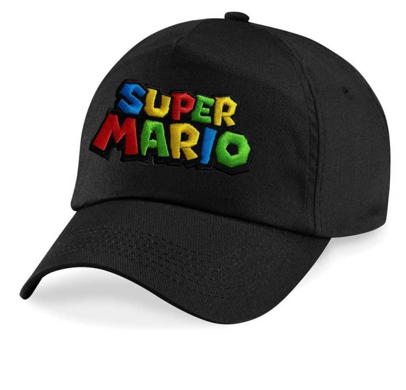 Blondie & Brownie Baseball Cap Kinder Super Mario Stick Patch Luigi Peach Retro Konsole One Size von Blondie & Brownie