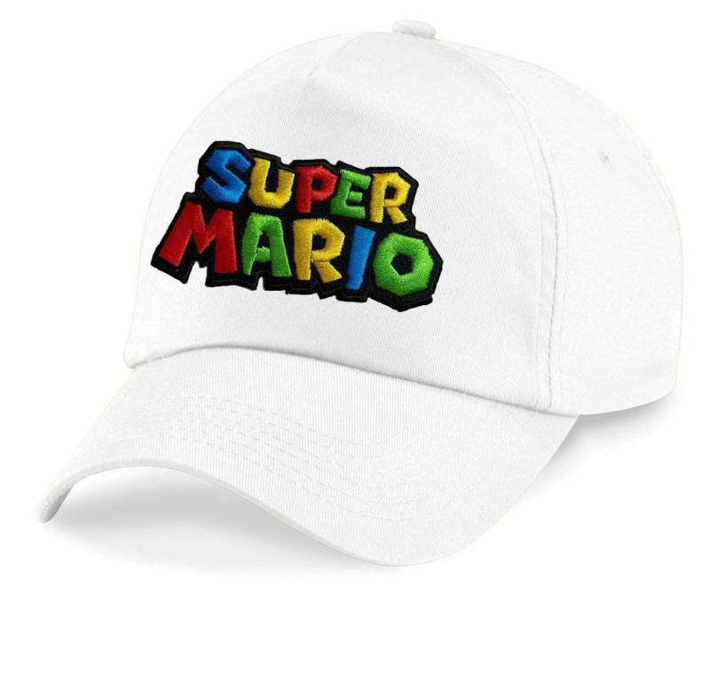 Blondie & Brownie Baseball Cap Kinder Super Mario Stick Patch Luigi Peach Retro Konsole One Size von Blondie & Brownie