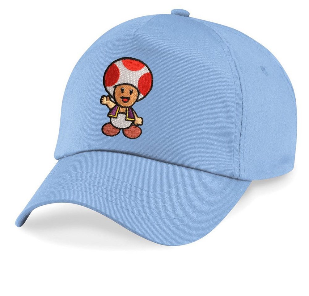 Blondie & Brownie Baseball Cap Kinder Toad Stick Patch Mario Toad Super Retro Konsole One Size von Blondie & Brownie