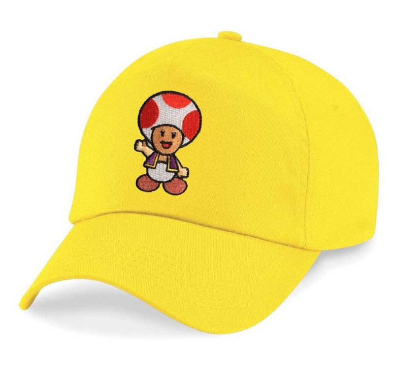 Blondie & Brownie Baseball Cap Kinder Toad Stick Patch Mario Toad Super Retro Konsole One Size von Blondie & Brownie