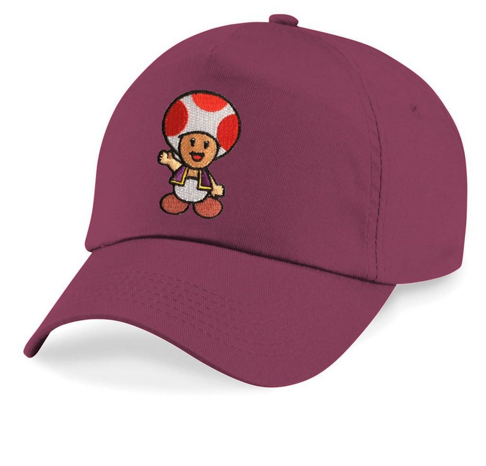 Blondie & Brownie Baseball Cap Kinder Toad Stick Patch Mario Toad Super Retro Konsole One Size von Blondie & Brownie