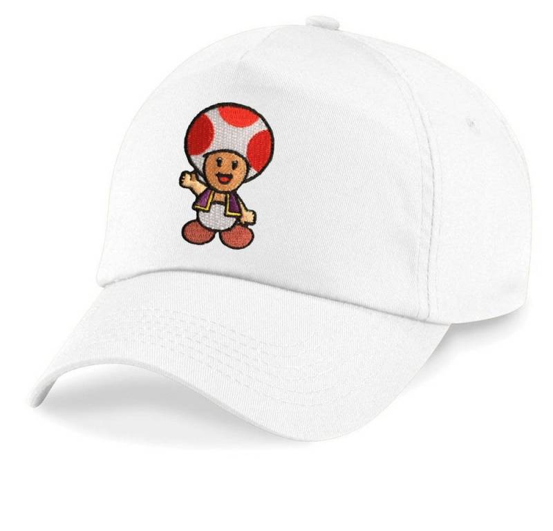 Blondie & Brownie Baseball Cap Kinder Toad Stick Patch Mario Toad Super Retro Konsole One Size von Blondie & Brownie