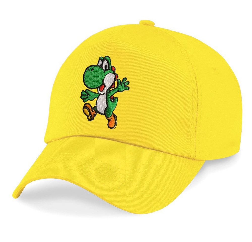 Blondie & Brownie Baseball Cap Kinder Yoshi Stick Patch Mario Luigi Super Retro Konsole One Size von Blondie & Brownie