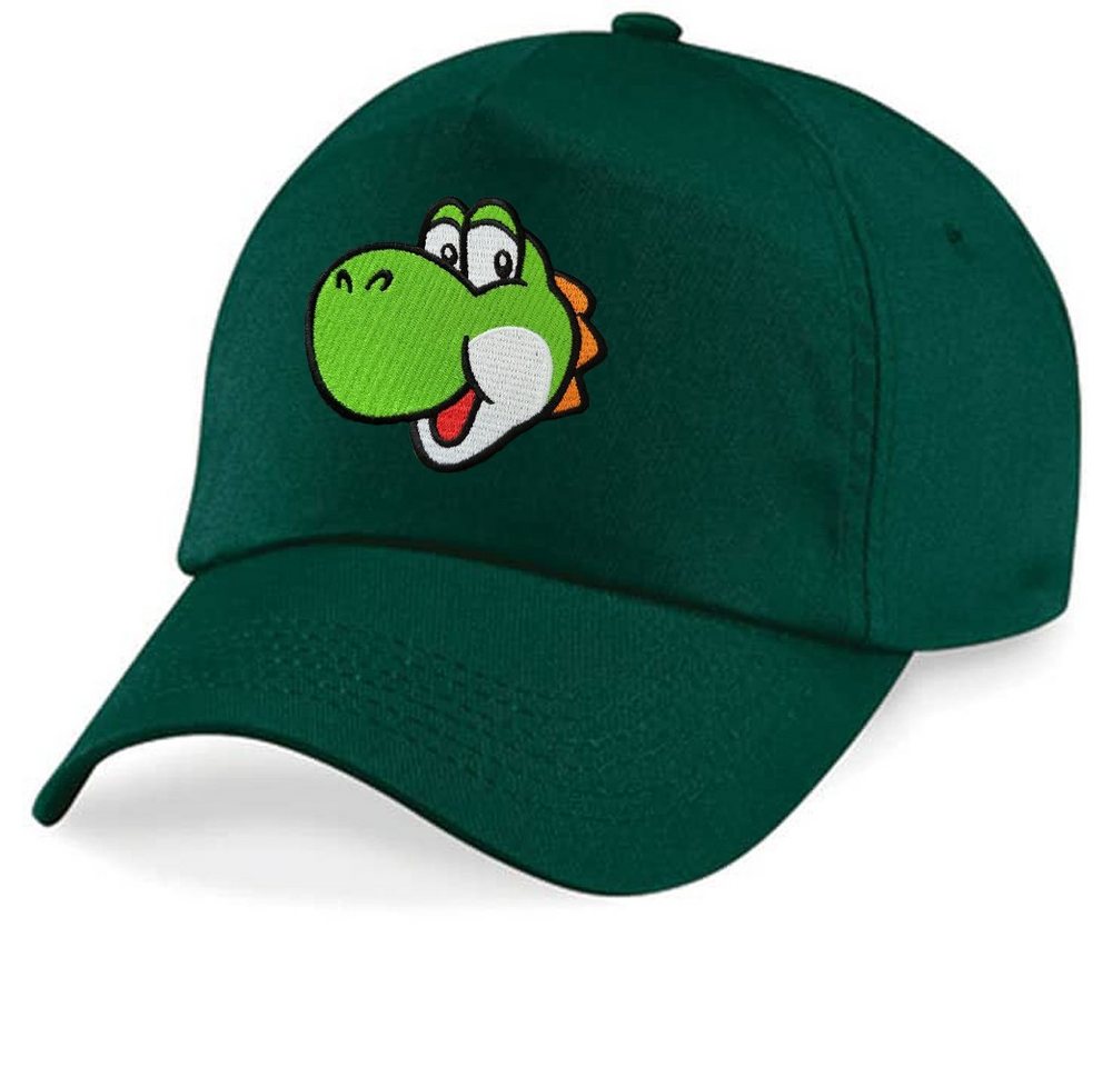 Blondie & Brownie Baseball Cap Kinder Yoshi Face Stick Patch Mario Luigi Peach Super Retro von Blondie & Brownie