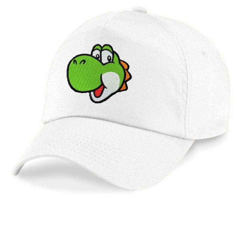 Blondie & Brownie Baseball Cap Kinder Yoshi Face Stick Patch Mario Luigi Peach Super Retro von Blondie & Brownie