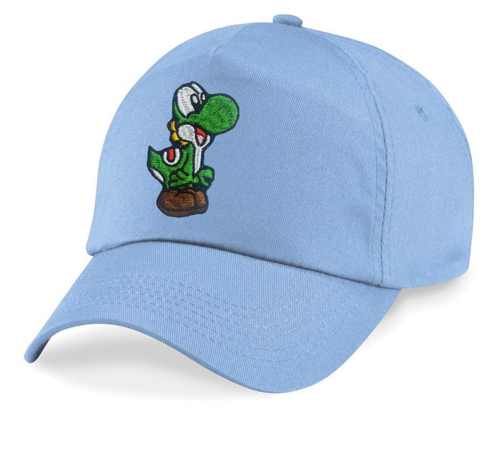 Blondie & Brownie Baseball Cap Kinder Yoshi Baby Stick Patch Mario Super Retro Konsole One Size von Blondie & Brownie