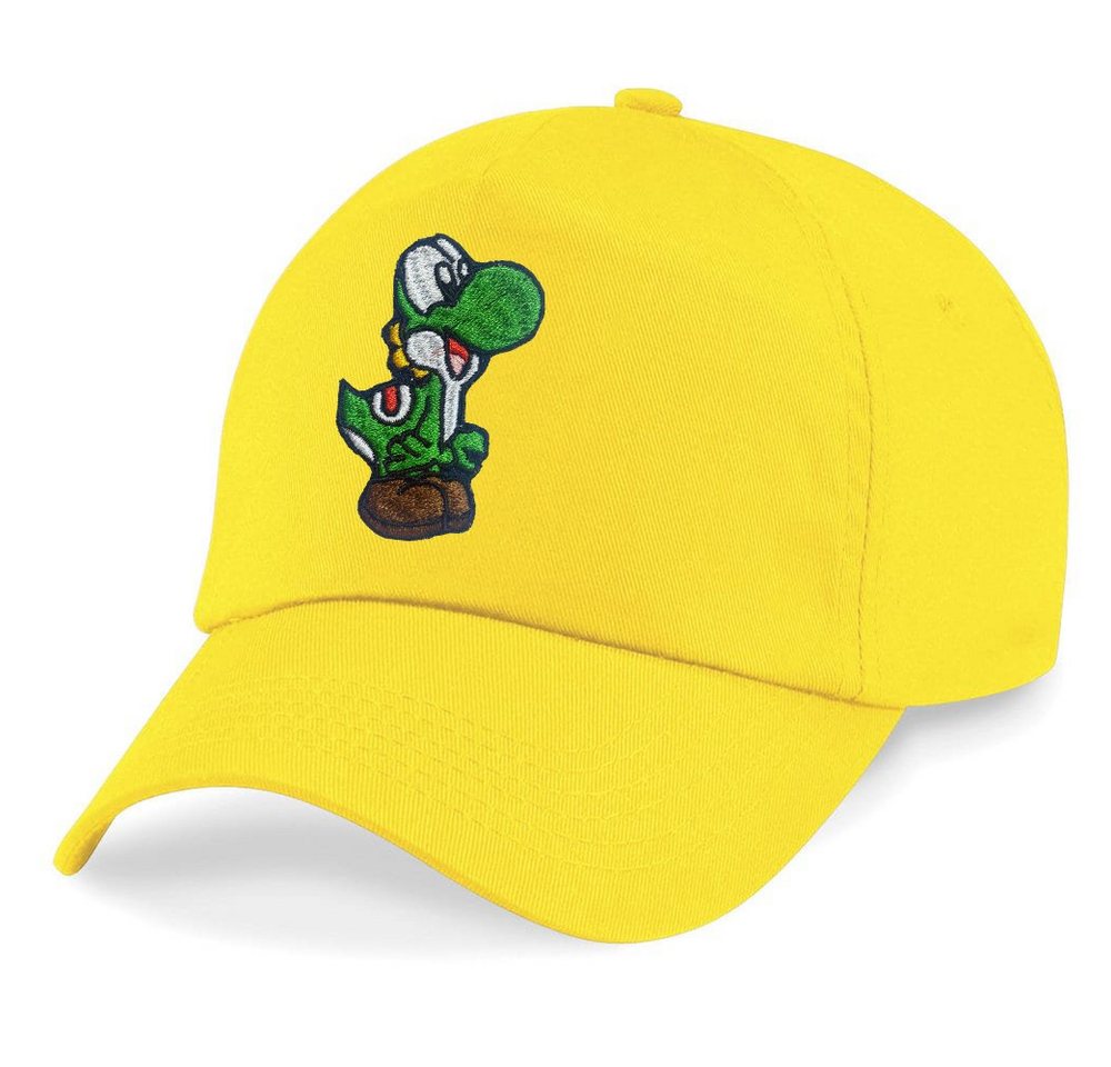 Blondie & Brownie Baseball Cap Kinder Yoshi Baby Stick Patch Mario Super Retro Konsole One Size von Blondie & Brownie