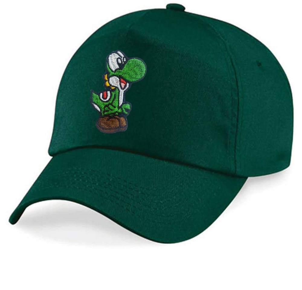 Blondie & Brownie Baseball Cap Kinder Yoshi Baby Stick Patch Mario Super Retro Konsole One Size von Blondie & Brownie