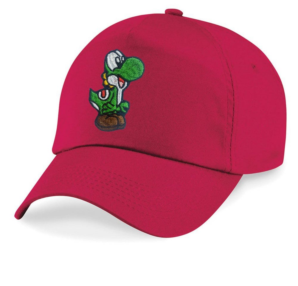 Blondie & Brownie Baseball Cap Kinder Yoshi Baby Stick Patch Mario Super Retro Konsole One Size von Blondie & Brownie