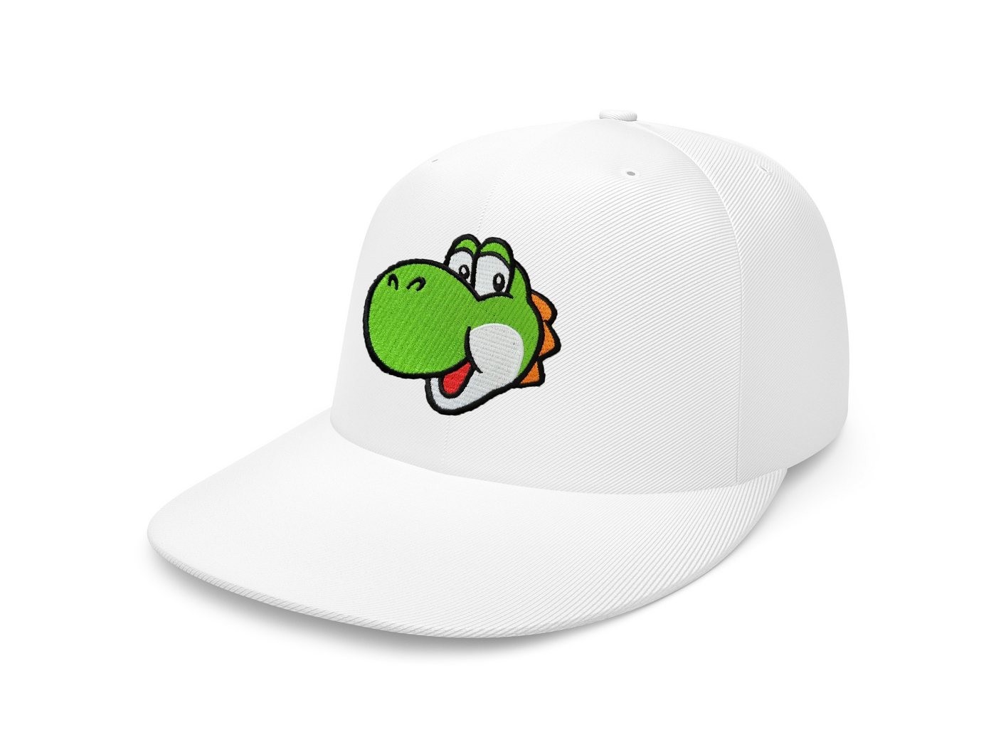 Blondie & Brownie Baseball Cap Unisex Erwachsene Yoshi Face Stick Patch Mario Luigi Retro Konsole Snapback von Blondie & Brownie