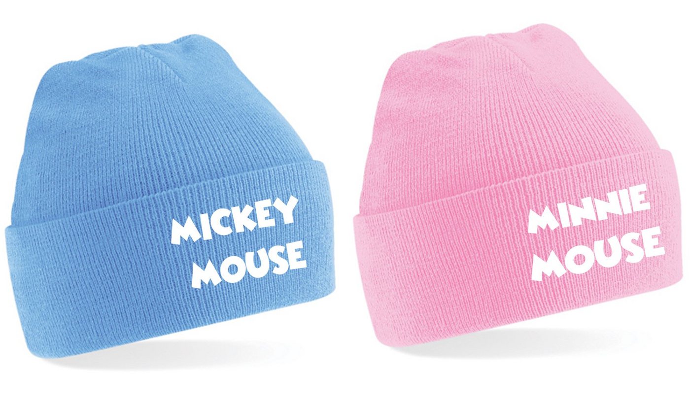 Blondie & Brownie Beanie Mickey Minnie Mouse Mützen Paar Pärchen BFF SET Blondie & Brownie Beanie Mickey Minnie Mouse Mützen Paar Pärchen BFF SET von Blondie & Brownie