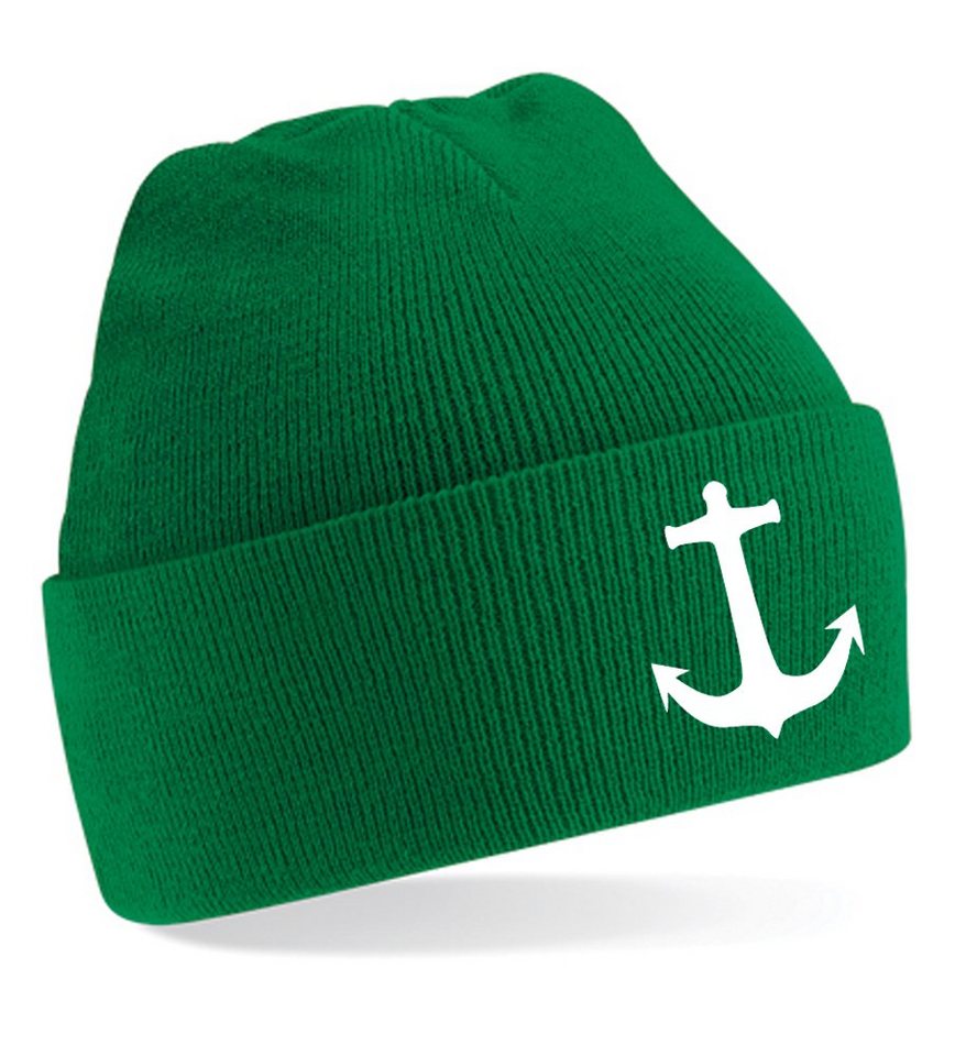 Blondie & Brownie Beanie Unisex Erwachsenen Mütze Anker Maritim Kompass Segeln von Blondie & Brownie