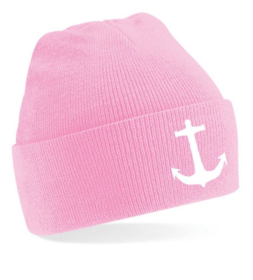 Blondie & Brownie Beanie Unisex Erwachsenen Mütze Anker Maritim Kompass Segeln von Blondie & Brownie