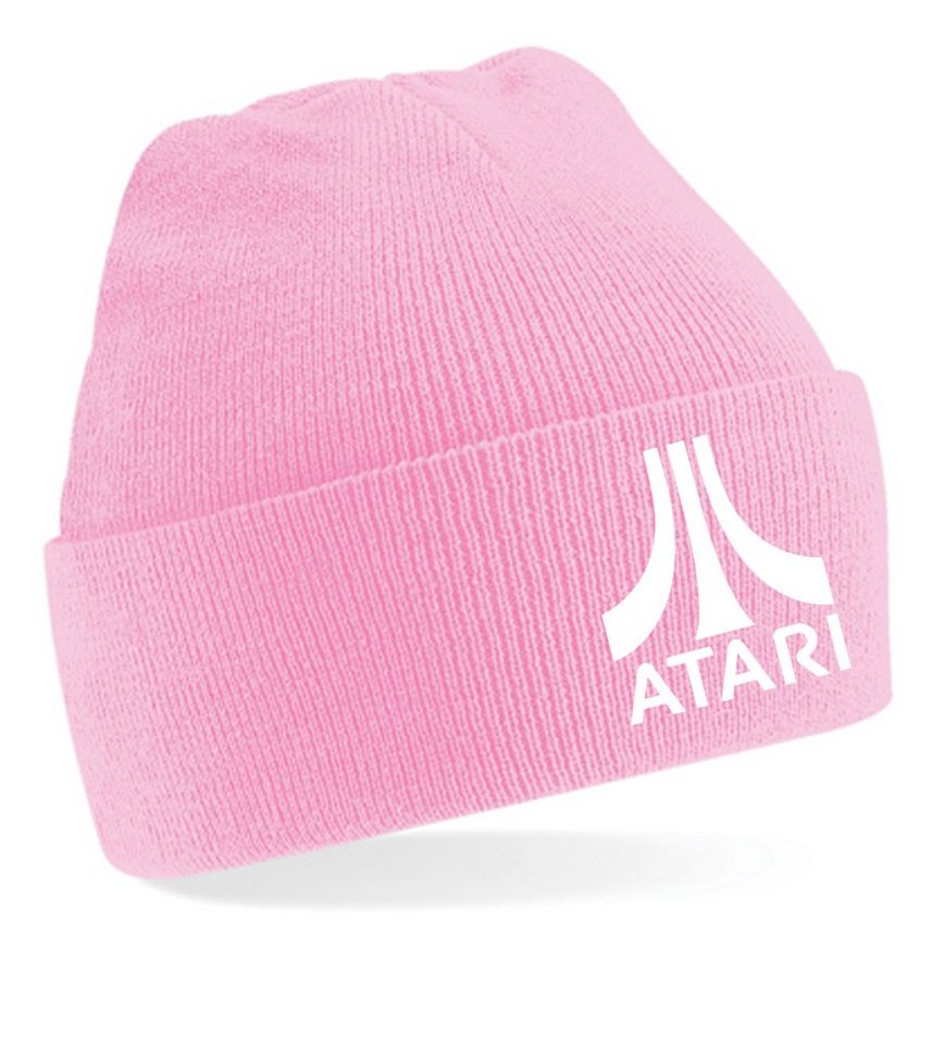 Blondie & Brownie Beanie Unisex Erwachsenen Mütze Atari Gaming Gamer Spiele Super Retro von Blondie & Brownie