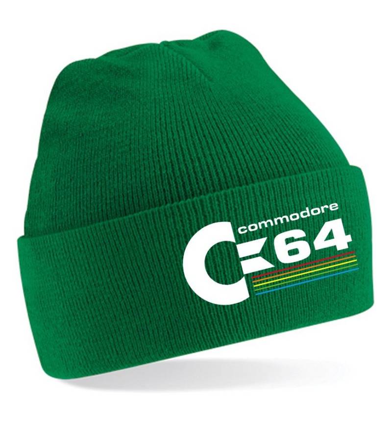 Blondie & Brownie Beanie Unisex Erwachsenen Mütze Commodore 64 Konsole Gaming von Blondie & Brownie
