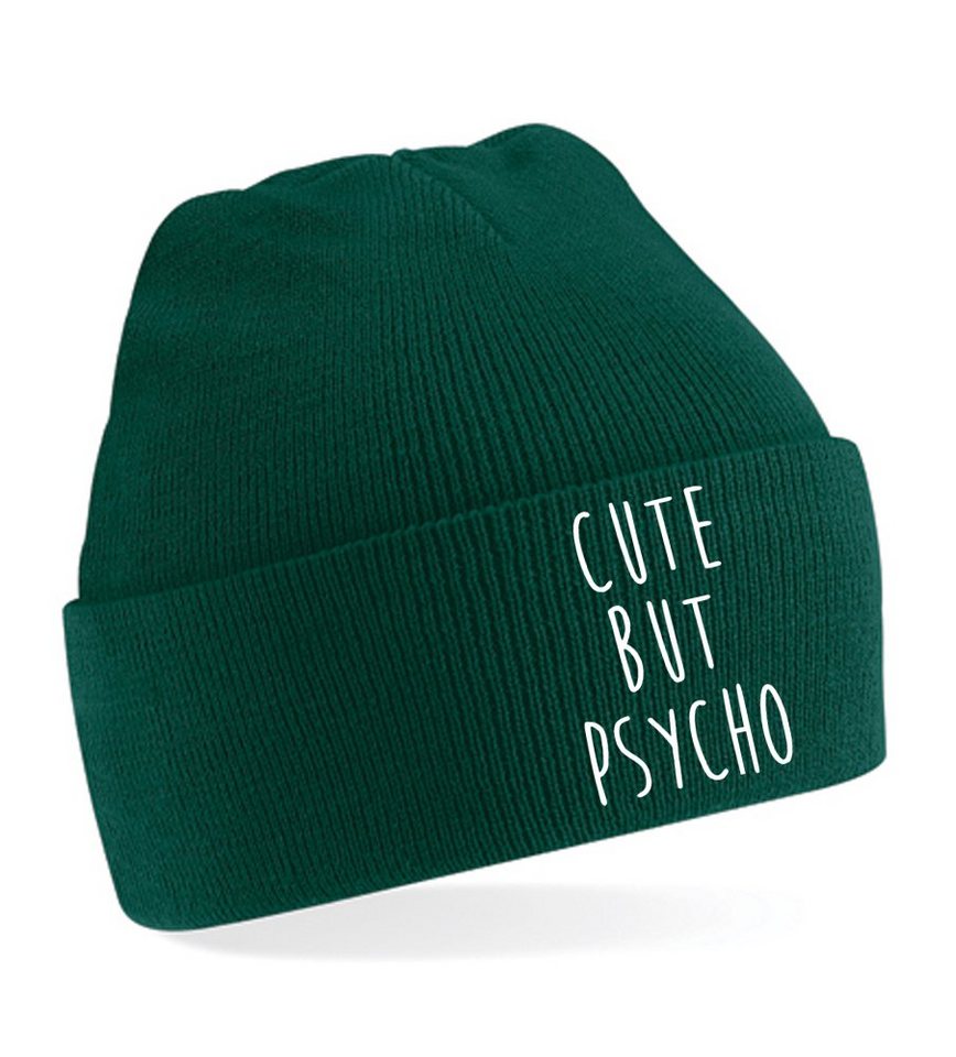 Blondie & Brownie Beanie Unisex Erwachsenen Mütze Cute Psycho Crazy von Blondie & Brownie