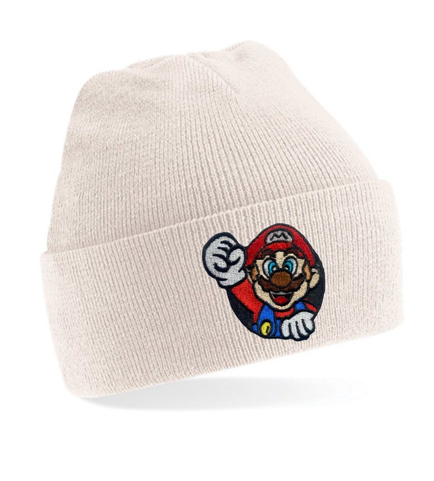 Blondie & Brownie Beanie Unisex Erwachsenen Mütze Mario Fight Luigi Yoshi Retro Konsole Stick von Blondie & Brownie