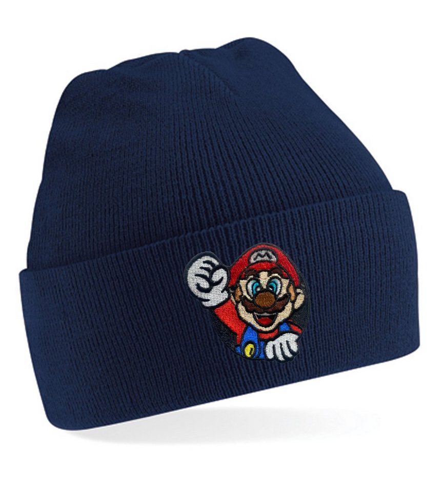 Blondie & Brownie Beanie Unisex Erwachsenen Mütze Mario Fight Luigi Yoshi Retro Konsole Stick von Blondie & Brownie