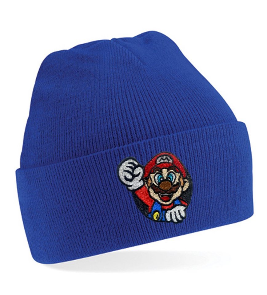 Blondie & Brownie Beanie Unisex Erwachsenen Mütze Mario Fight Luigi Yoshi Retro Konsole Stick von Blondie & Brownie