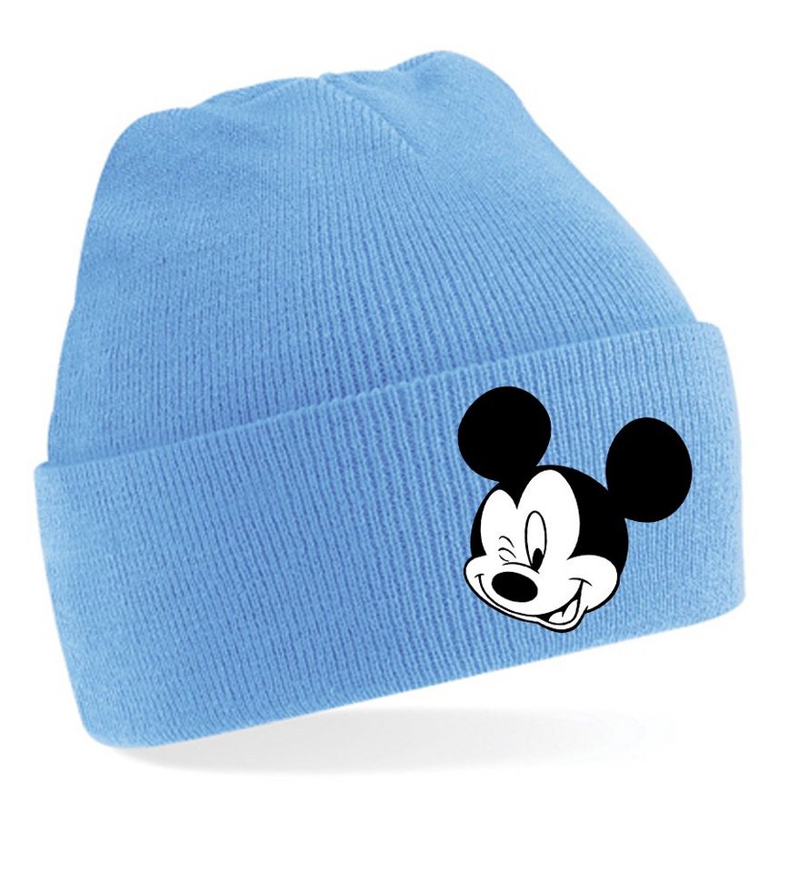 Blondie & Brownie Beanie Unisex Erwachsenen Mütze Mickey Zwinker Minnie von Blondie & Brownie