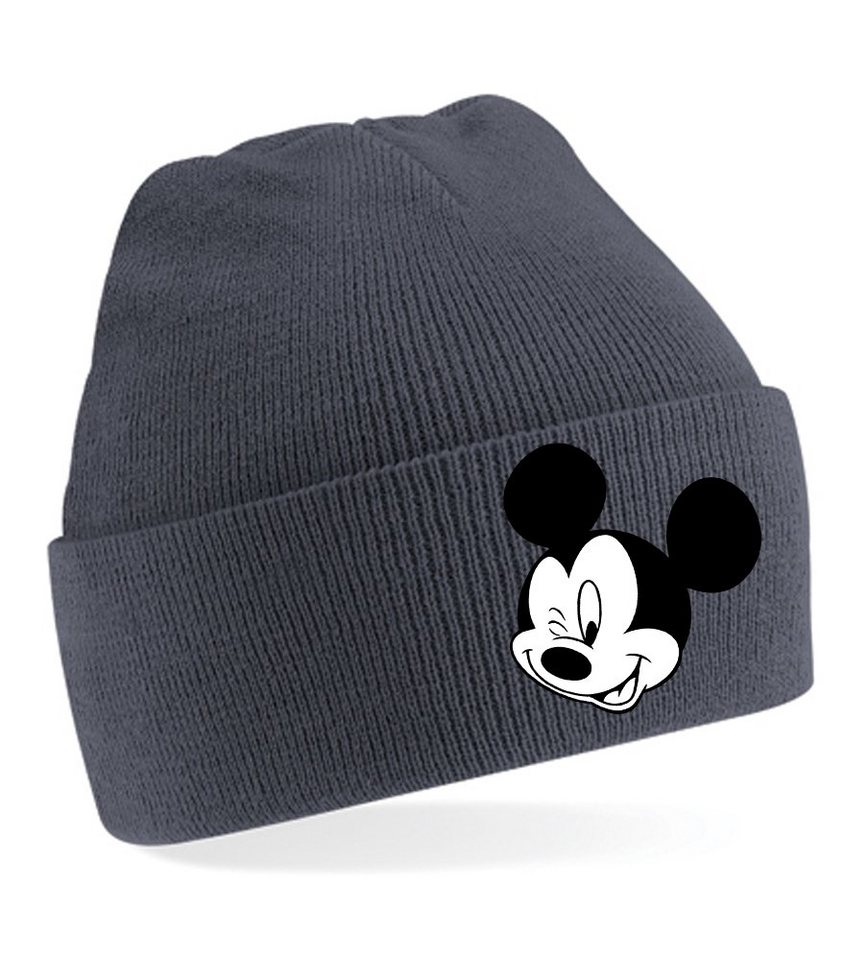 Blondie & Brownie Beanie Unisex Erwachsenen Mütze Mickey Zwinker Minnie von Blondie & Brownie