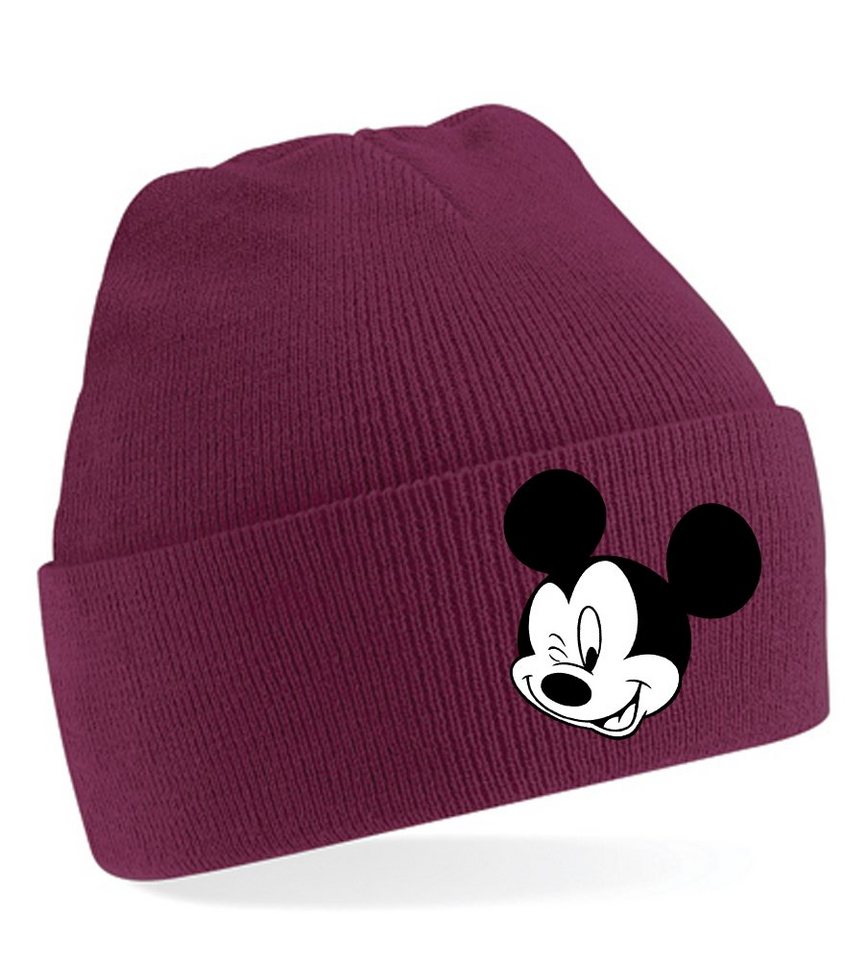 Blondie & Brownie Beanie Unisex Erwachsenen Mütze Mickey Zwinker Minnie von Blondie & Brownie