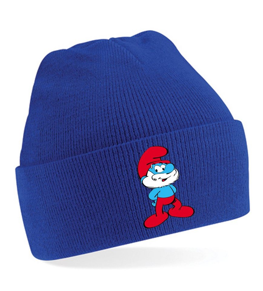 Blondie & Brownie Beanie Unisex Erwachsenen Mütze Papa Schlumpf Schlaubi Schlümpfe von Blondie & Brownie