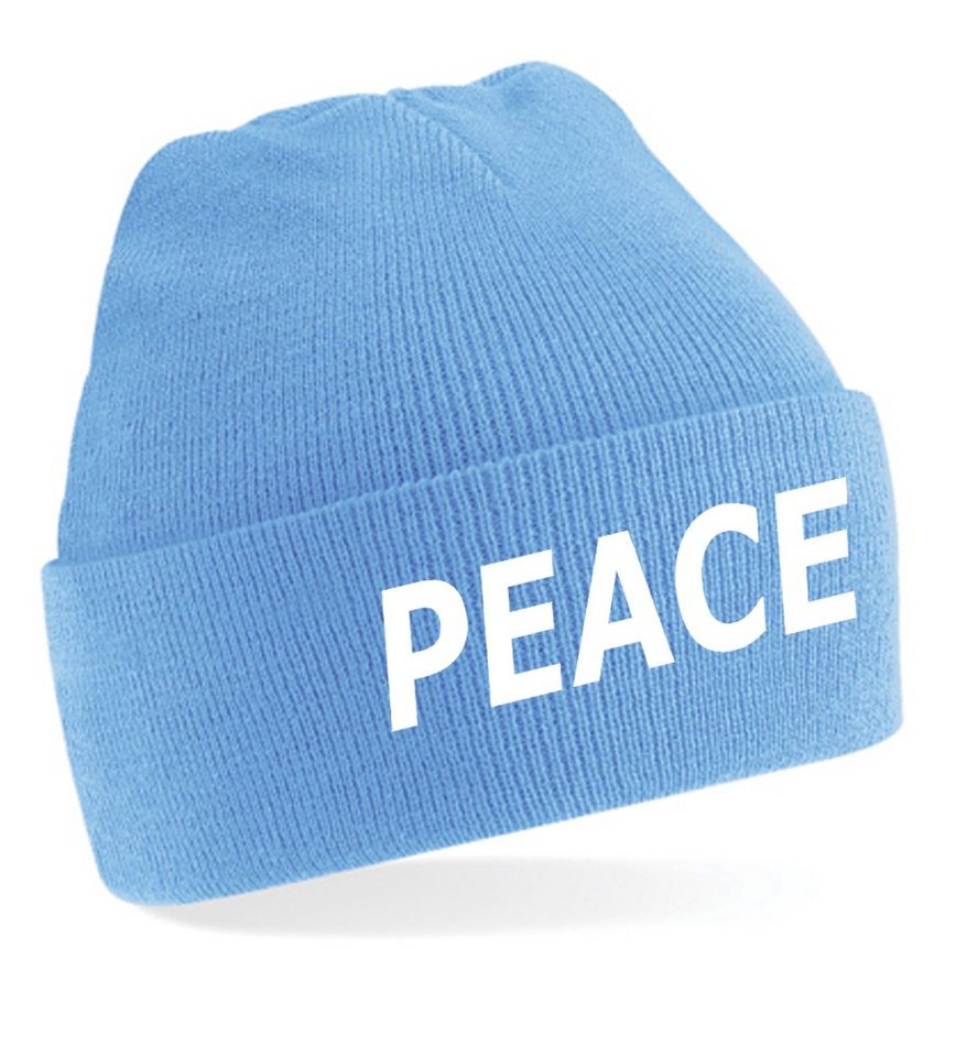 Blondie & Brownie Beanie Unisex Erwachsenen Mütze Peace Nato Frieden von Blondie & Brownie