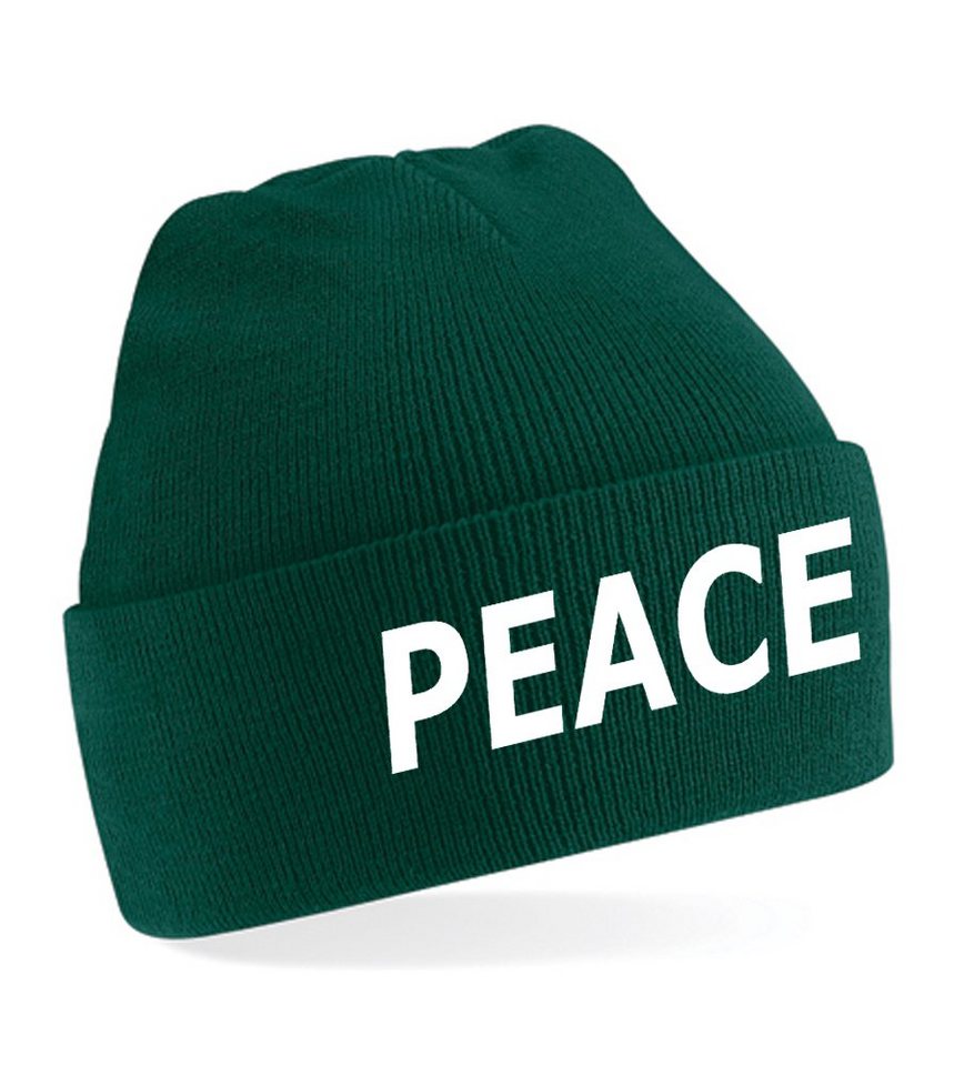 Blondie & Brownie Beanie Unisex Erwachsenen Mütze Peace Nato Frieden von Blondie & Brownie