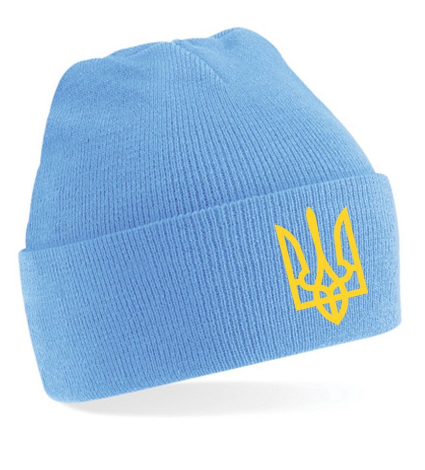 Blondie & Brownie Beanie Unisex Erwachsenen Mütze Selenskyj Ukraine Army Peace Nato von Blondie & Brownie