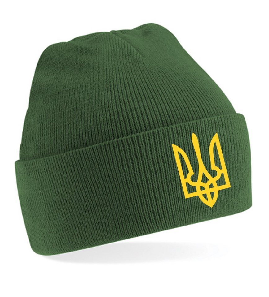 Blondie & Brownie Beanie Unisex Erwachsenen Mütze Selenskyj Ukraine Army Peace Nato von Blondie & Brownie