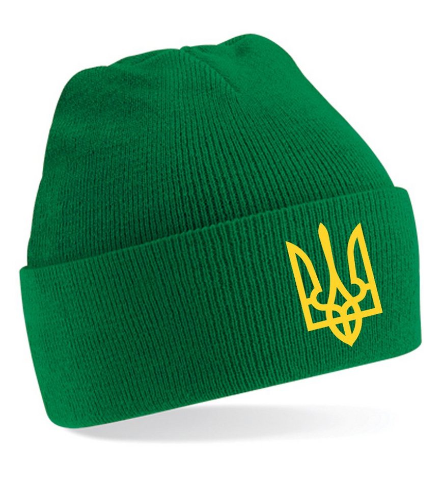 Blondie & Brownie Beanie Unisex Erwachsenen Mütze Selenskyj Ukraine Army Peace Nato von Blondie & Brownie